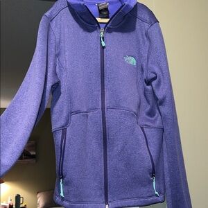 The North Face Blue Full-Zip Jacket with Teal Accents